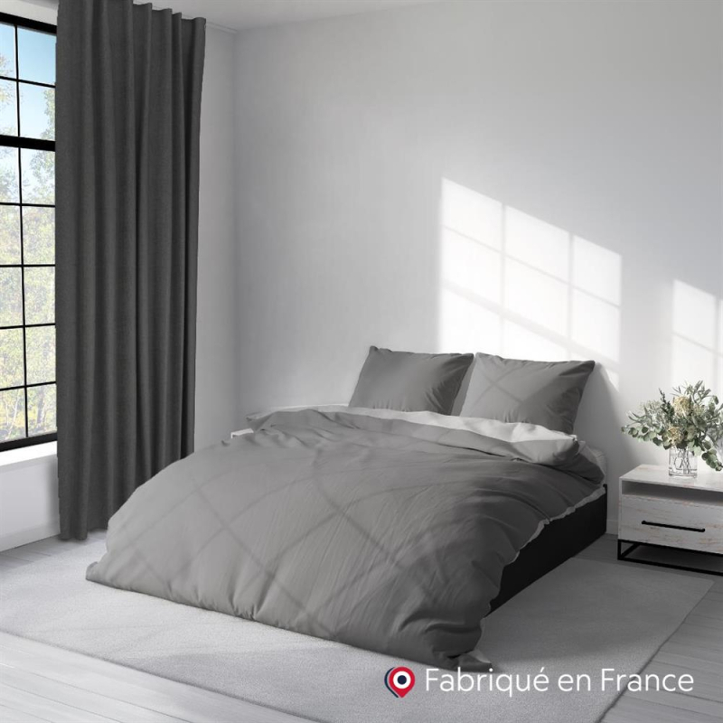 Rideau Dolly coloris Anthracite chambre
