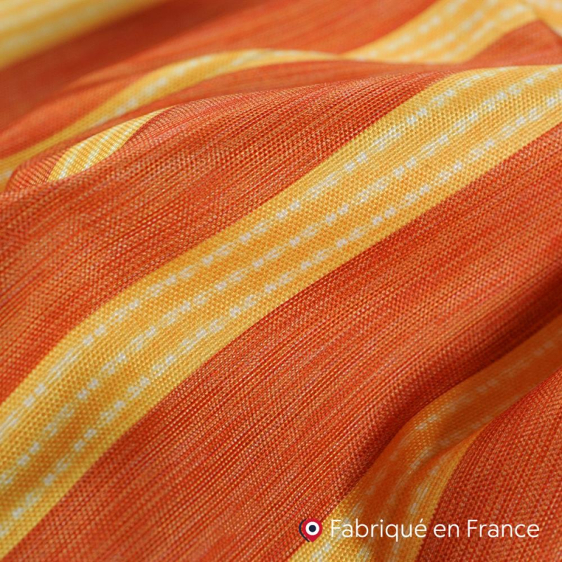 Tissu Kabia coloris Mandarine