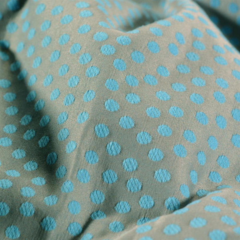 Tissu à pois Manabo coloris Bleu