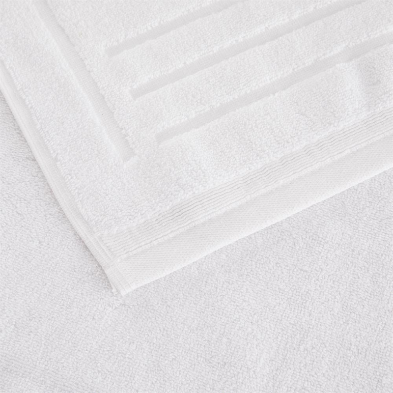 Zoom tapis de bain Romane coloris Blanc