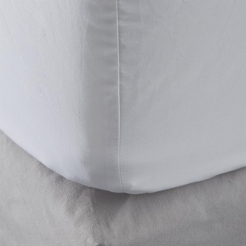 Zoom drap housse 140x190 en percale Sélène