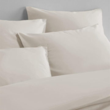 Zoom housse de couette Hestia en satin de coton uni sable Zoom housse de couette Hestia en satin de coton uni sable