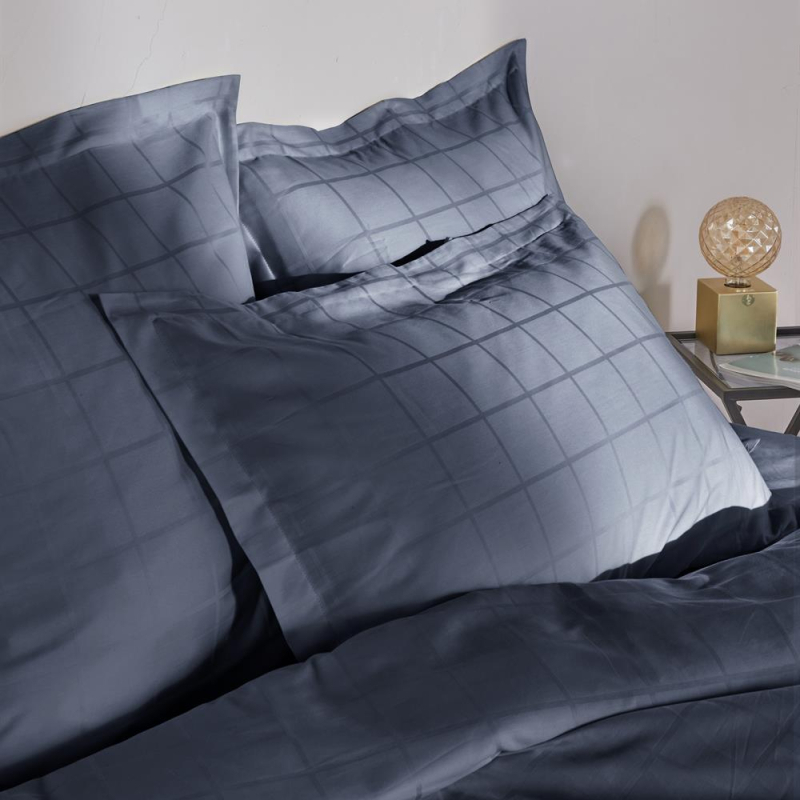 Taies d'oreiller satin callista indigo 50x75 cm Taies d'oreiller satin callista indigo 50x75 cm
