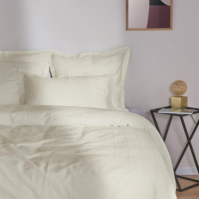 Taies d'oreiller satin callista ivory 50x75 cm Taies d'oreiller satin callista ivory 50x75 cm