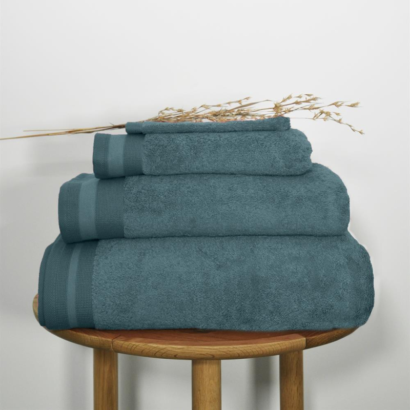 Drap de bain 70x140 cm couleur indigo PENELOPE Drap de bain 70x140 cm couleur indigo PENELOPE