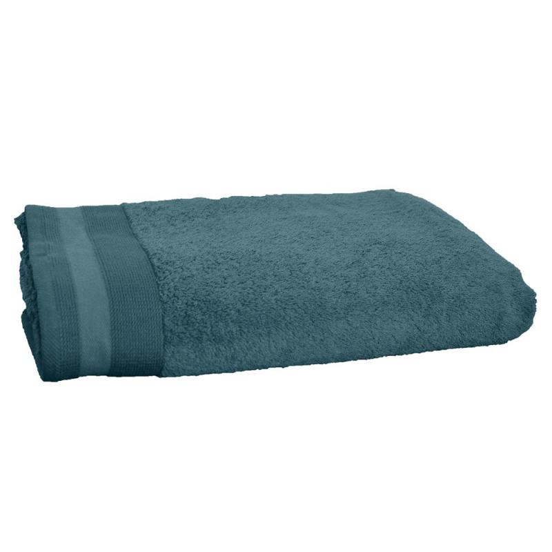Drap de bain 70x140 cm couleur indigo PENELOPE packshot Drap de bain 70x140 cm couleur indigo PENELOPE packshot
