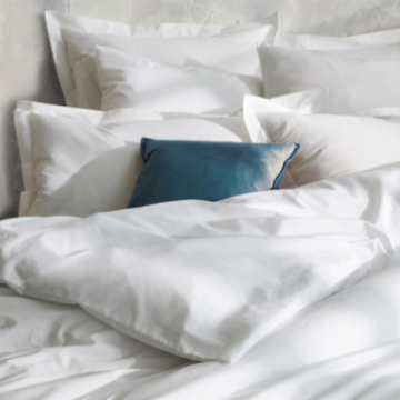 Drap plat 250x310 cm HEMERA 100% coton zoom matière Drap plat 250x310 cm HEMERA 100% coton zoom matière