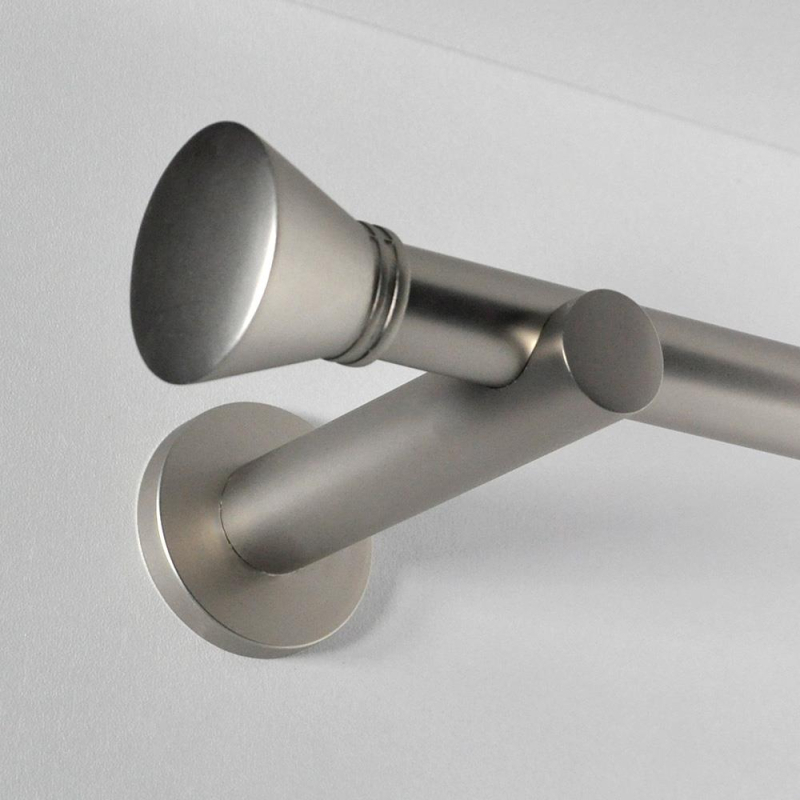 Tringle tube embout rond nickel mat Jaen Tringle tube embout rond nickel mat Jaen