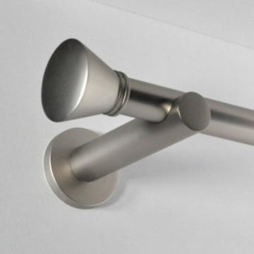 Tringle tube embout rond nickel mat Jaen Tringle tube embout rond nickel mat Jaen