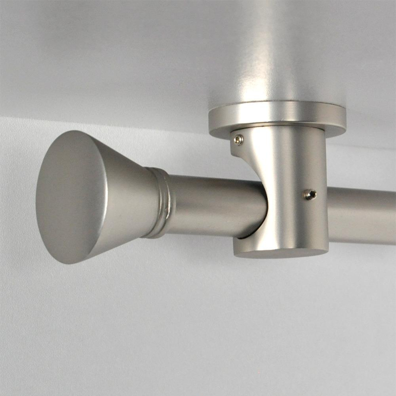 Tringle tube embout rond nickel mat Jaen Tringle tube embout rond nickel mat Jaen