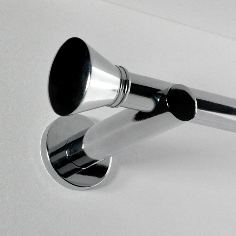 Tringle tube embout rond chrome Jaen Tringle tube embout rond chrome Jaen