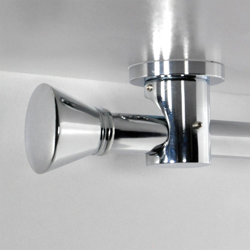 Tringle tube embout rond chrome Jaen Tringle tube embout rond chrome Jaen