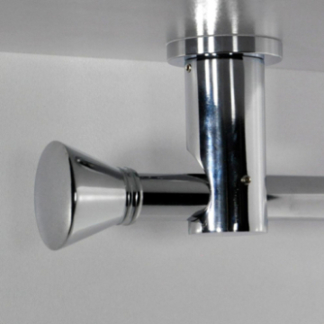 Tringle tube embout rond chrome Jaen Tringle tube embout rond chrome Jaen