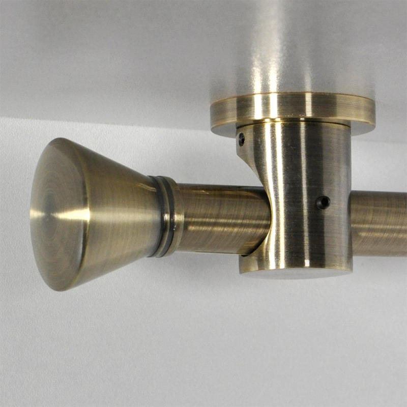 Tringle tube embout rond bronze vieilli Jaen Tringle tube embout rond bronze vieilli Jaen