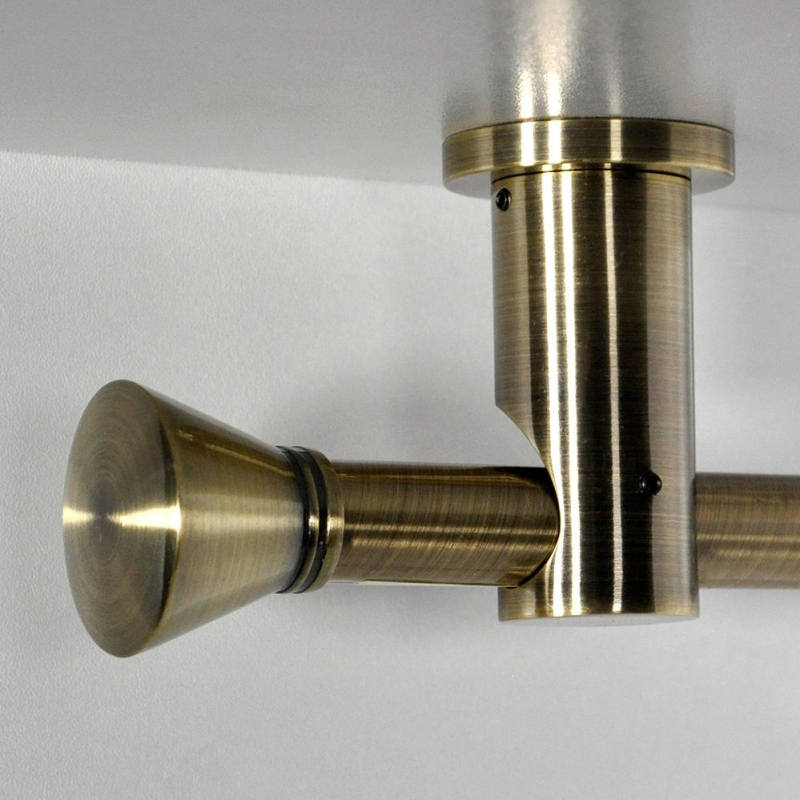 Tringle tube embout rond bronze vieilli Jaen Tringle tube embout rond bronze vieilli Jaen