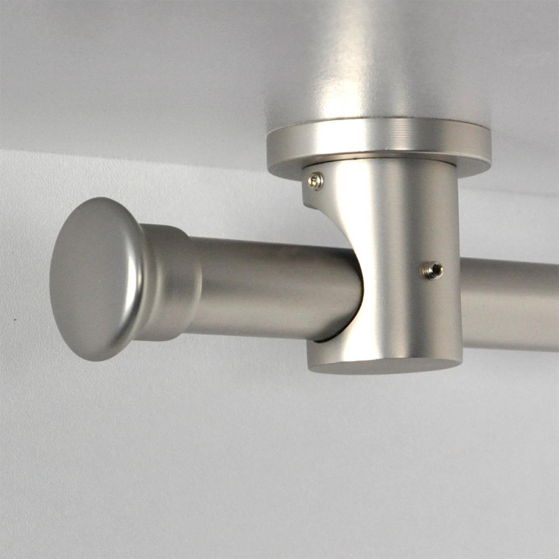 Tringle tube embout rond Nickel mat Bouchon Tringle tube embout rond Nickel mat Bouchon