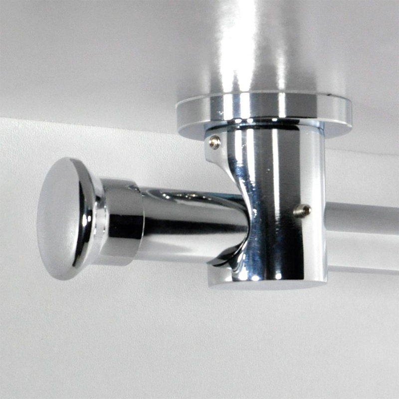 Tringle tube embout rond Chrome Bouchon Tringle tube embout rond Chrome Bouchon