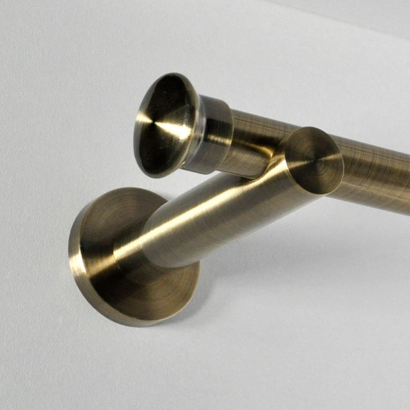 Tringle tube embout rond Bronze Vieilli Bouchon Tringle tube embout rond Bronze Vieilli Bouchon