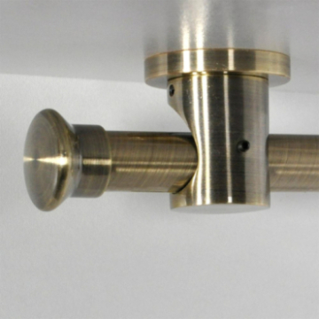 Tringle tube embout rond Bronze Vieilli Bouchon Tringle tube embout rond Bronze Vieilli Bouchon