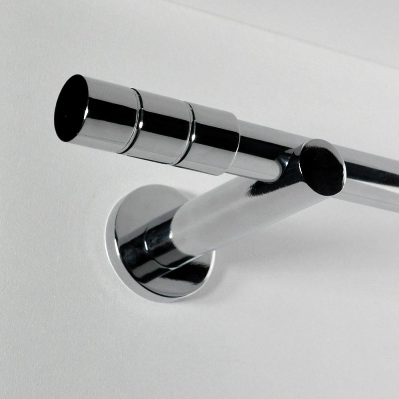 Tringle tube embout long Chrome Cadiz Tringle tube embout long Chrome Cadiz