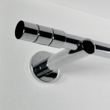 Tringle tube embout long Chrome Cadiz Tringle tube embout long Chrome Cadiz