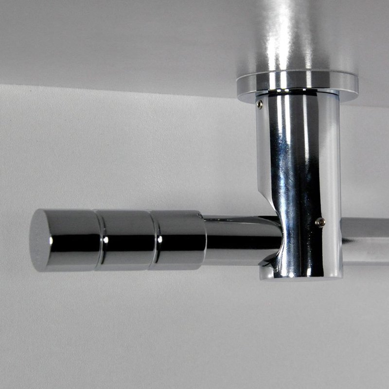 Tringle tube embout long Chrome Cadiz Tringle tube embout long Chrome Cadiz