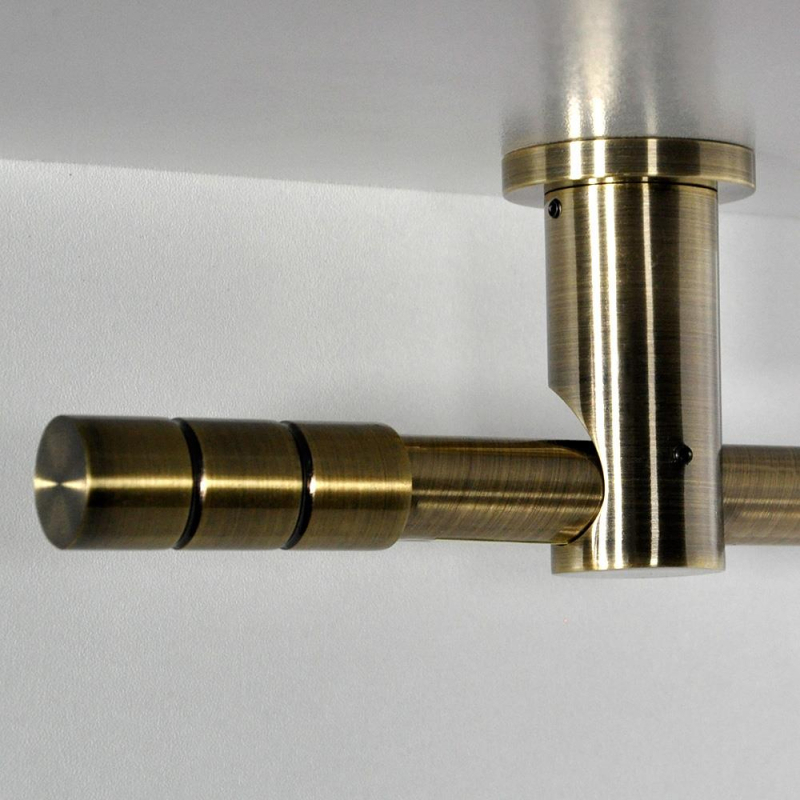 Tringle tube embout long Bronze Vieilli Cadiz Tringle tube embout long Bronze Vieilli Cadiz
