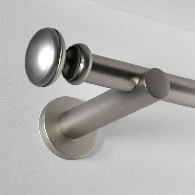 Tringle tube embout rond Nickel Mat Regency Tringle tube embout rond Nickel Mat Regency