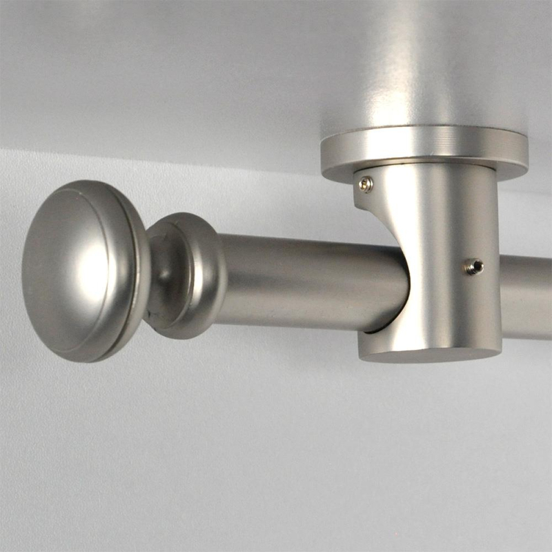 Tringle tube embout rond Nickel Mat Regency Tringle tube embout rond Nickel Mat Regency