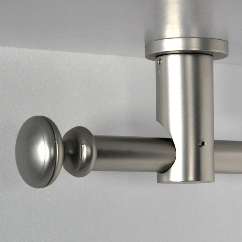 Tringle tube embout rond Nickel Mat Regency Tringle tube embout rond Nickel Mat Regency