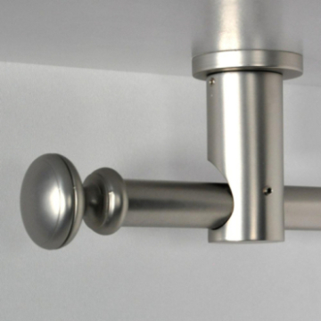 Tringle tube embout rond Nickel Mat Regency Tringle tube embout rond Nickel Mat Regency