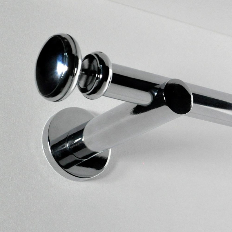 Tringle tube embout rond Chrome Regency Tringle tube embout rond Chrome Regency