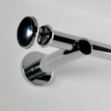 Tringle tube embout rond Chrome Regency Tringle tube embout rond Chrome Regency