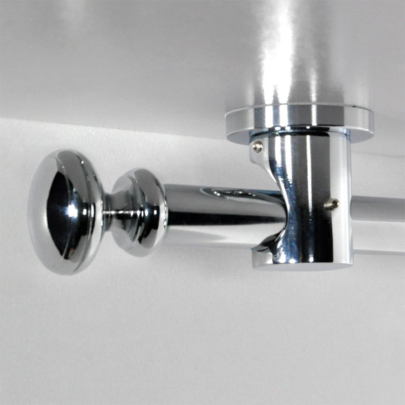 Tringle tube embout rond Chrome Regency Tringle tube embout rond Chrome Regency