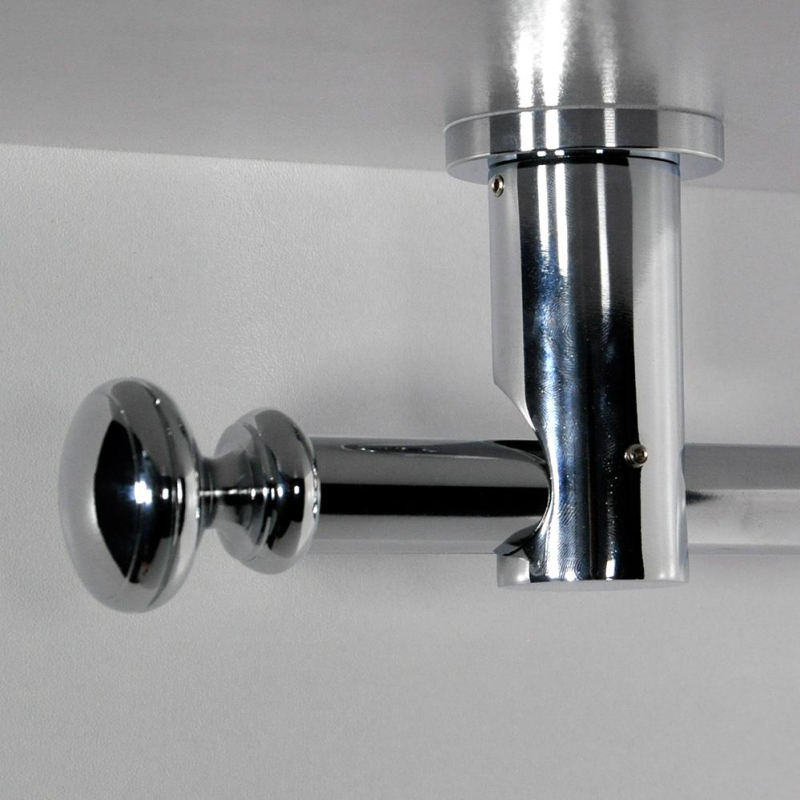 Tringle tube embout rond Chrome Regency Tringle tube embout rond Chrome Regency