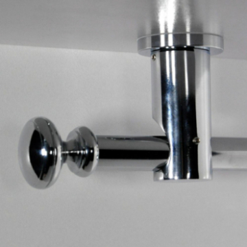 Tringle tube embout rond Chrome Regency Tringle tube embout rond Chrome Regency