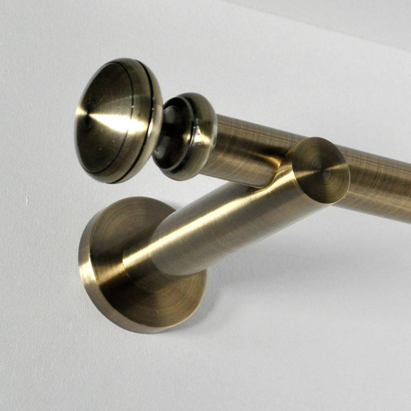 Tringle tube embout rond Bronze Vieilli Regency Tringle tube embout rond Bronze Vieilli Regency