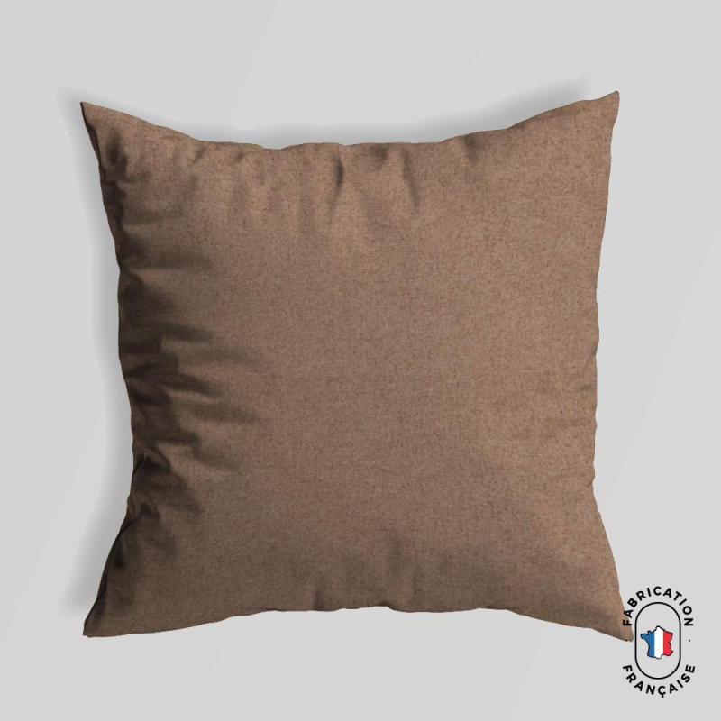 Coussin carré Dolly coloris Taupe Coussin carré Dolly coloris Taupe