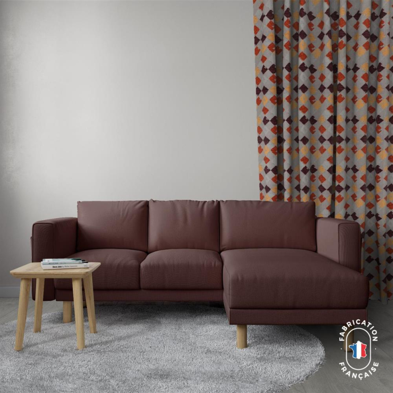 Rideau Détroit coloris Épices sur-mesure Rideau Détroit coloris Épices sur-mesure