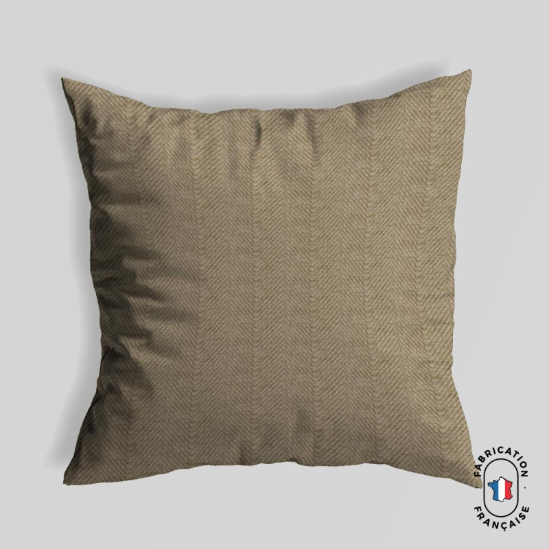 Coussin carré Dôme coloris Noisette Coussin carré Dôme coloris Noisette