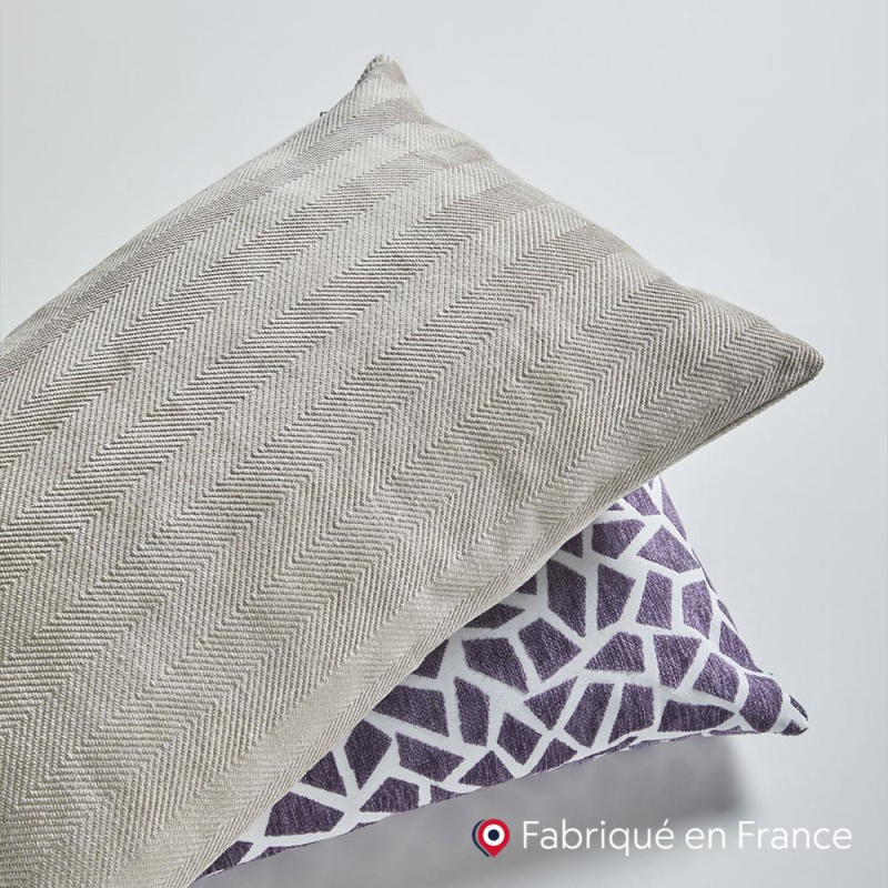 Tissu à chevron Dôme coloris Argile Tissu à chevron Dôme coloris Argile