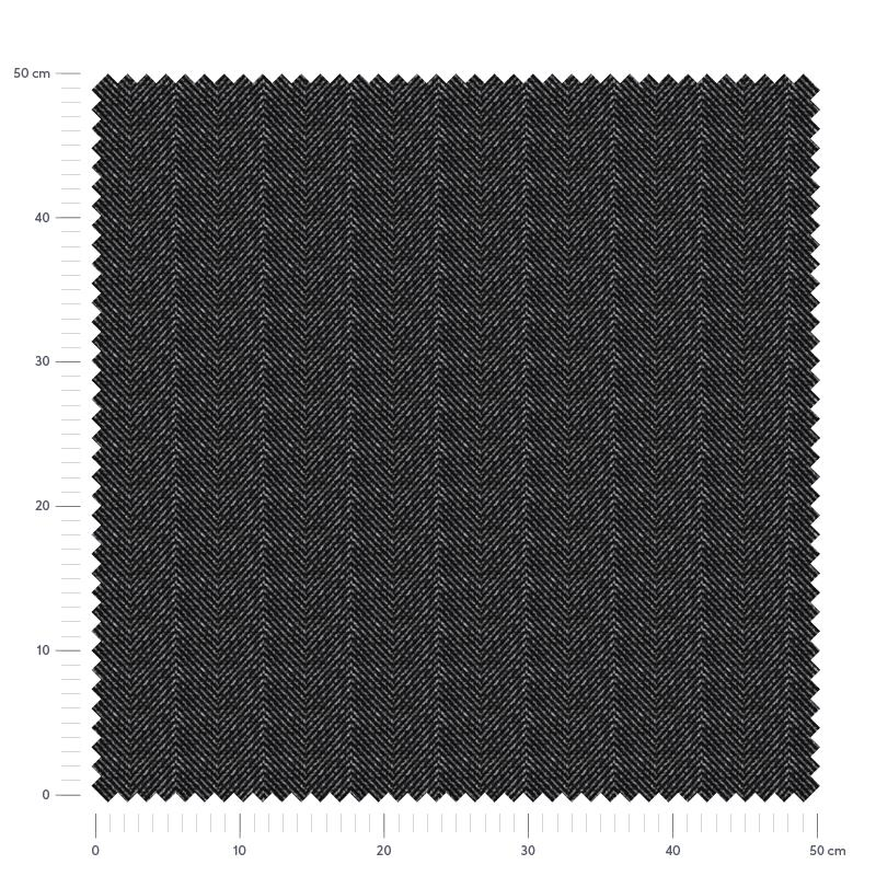 Tissu à chevron Dôme coloris Onyx Tissu à chevron Dôme coloris Onyx