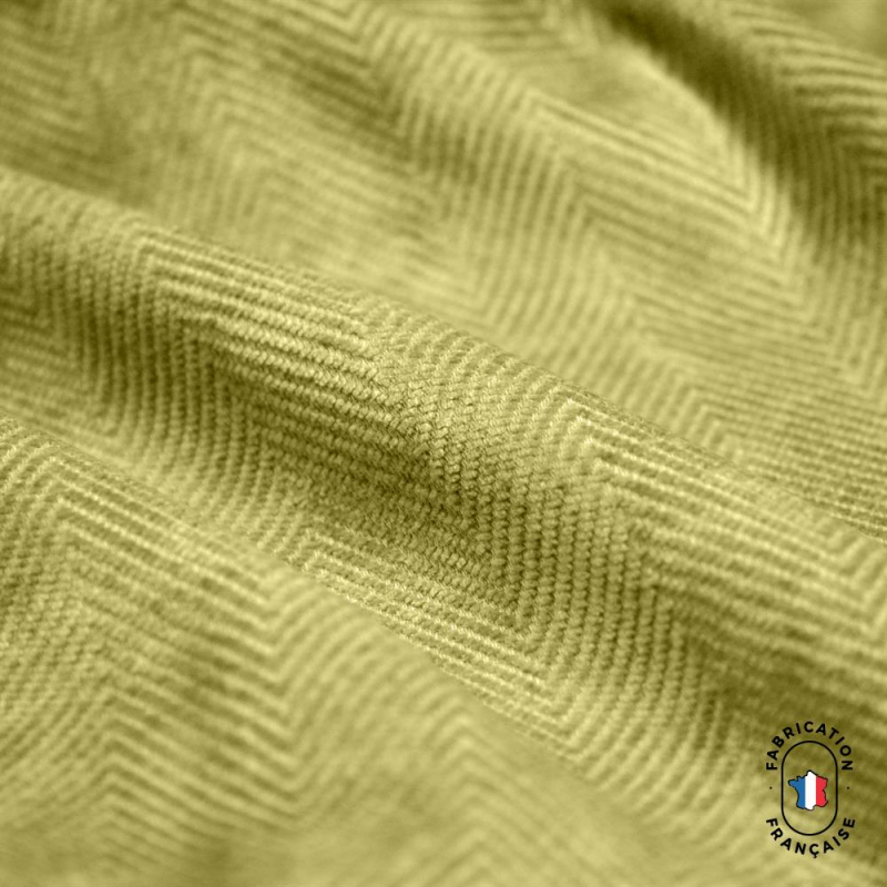 Tissu chevron Dôme Lime Tissu chevron Dôme Lime