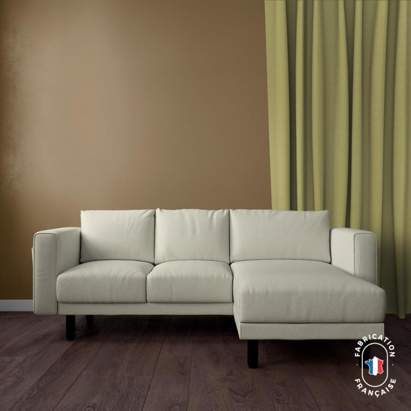 Rideau sur-mesure chevron Dôme coloris Lime Rideau sur-mesure chevron Dôme coloris Lime
