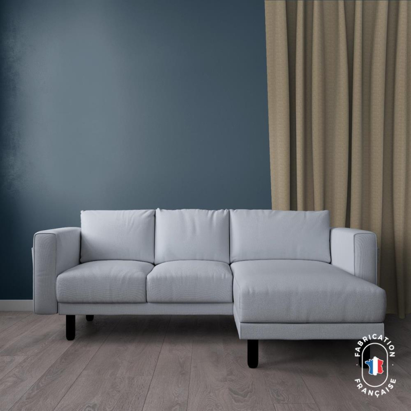 Rideau sur-mesure chevron Dôme coloris Noisette Rideau sur-mesure chevron Dôme coloris Noisette