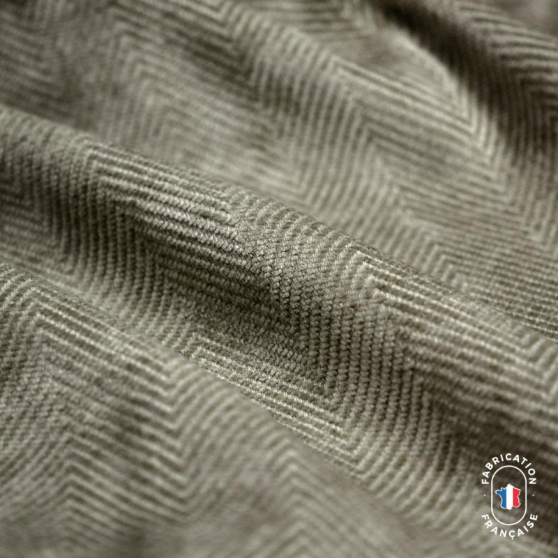 Rideau chevron sur-mesure Dôme coloris Argile Rideau chevron sur-mesure Dôme coloris Argile