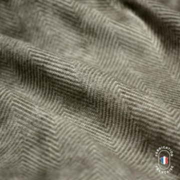 Rideau chevron sur-mesure Dôme coloris Argile Rideau chevron sur-mesure Dôme coloris Argile