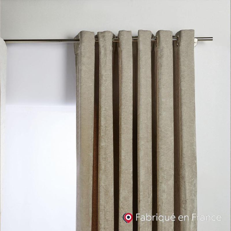 Tissu chevron Dôme Argile Tissu chevron Dôme Argile