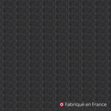 Tissu chevron Dôme Onyx Tissu chevron Dôme Onyx