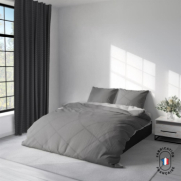 Rideau chevron sur-mesure Dôme coloris Onyx Rideau chevron sur-mesure Dôme coloris Onyx